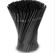 Трубочки для коктейля гофрир. d=5мм I=210мм черные 250шт/упак