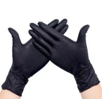 Перчатки нитриловые Complement 100шт/упак M, L черные