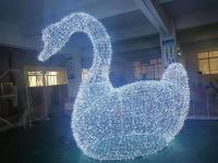 Новогодний декор  дизайн лебеди