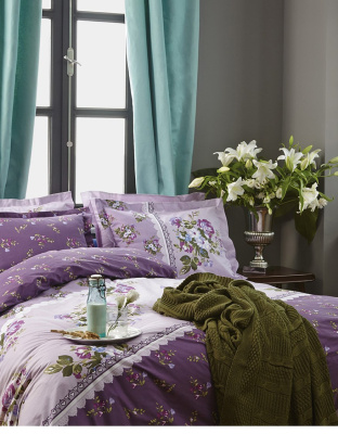 КПБ Ева лиловый, хл., полутор