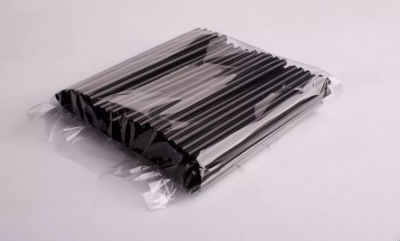 Трубочки для коктейля прямые d=8мм l=210мм черные 250шт/упак