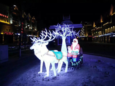 Новогодний декор   дизайн санки