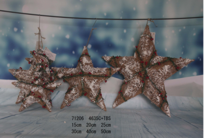 rattan star for festival decoration