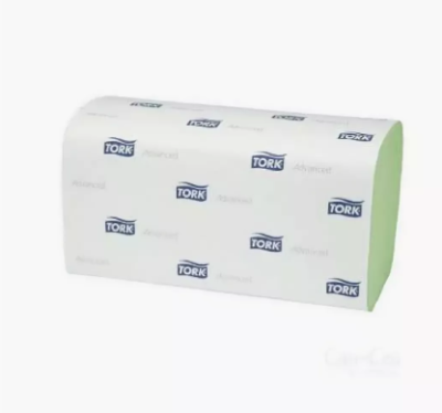 Полотенце бумажное  ZZслож 2сл 200л/упак TORK ADVANCED H3 белое с тиснением (290184)