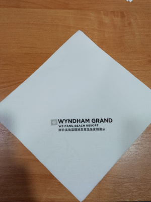 Салфетки бумажные с логотипами 