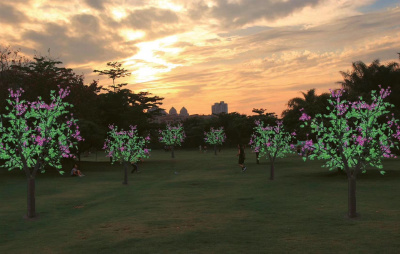 Новогодний декор  сад