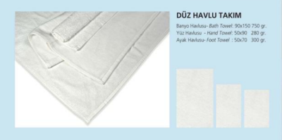Haulu takumlar towel sets duz havlu takim