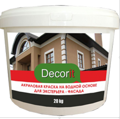 Акриловая краска (Эмульсия) на водной основе Экстерьер (Фасад)