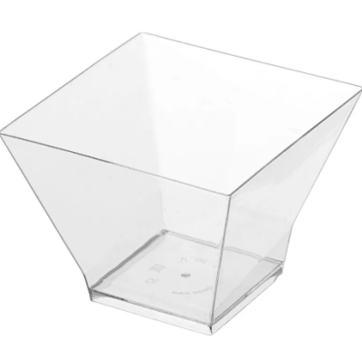 Форма Пагода макси 80х80мм PS, 200мл прозрачная (арт 5008)