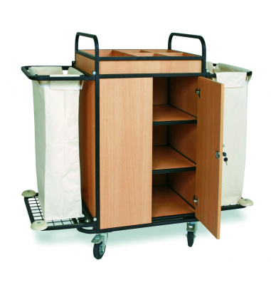 Тележка для горничной с дверцами