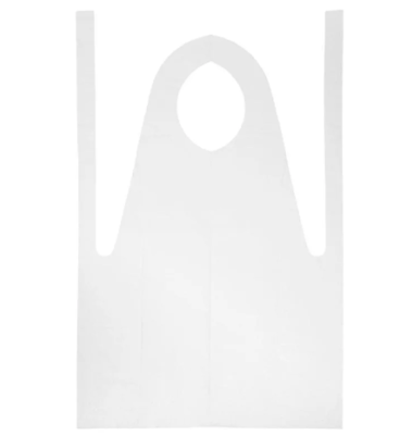 Фартук одноразовый ПНД Complement 70х110см белый 100шт/упак