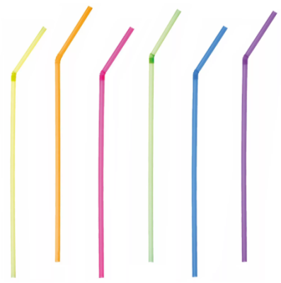 Трубочки для коктейля гофрир. d=5мм l=210мм цветные 250шт/упак