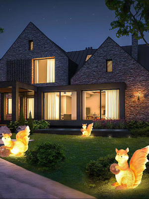 Новогодний декор дизайн белочки