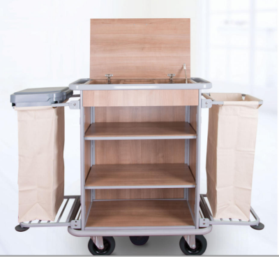 Тележка для горничной с верхней крышкой