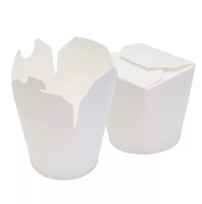 Контейнер бумажный 90х80х88мм 500мл белый, круглое дно